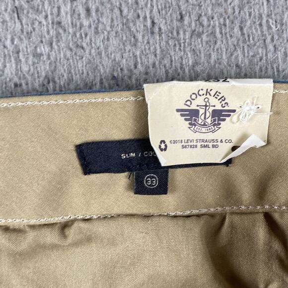 NWT Dockers Smart Series Slim Fit Pants 33x32 Blue Stretch Lightweight New - Picture 5 of 15